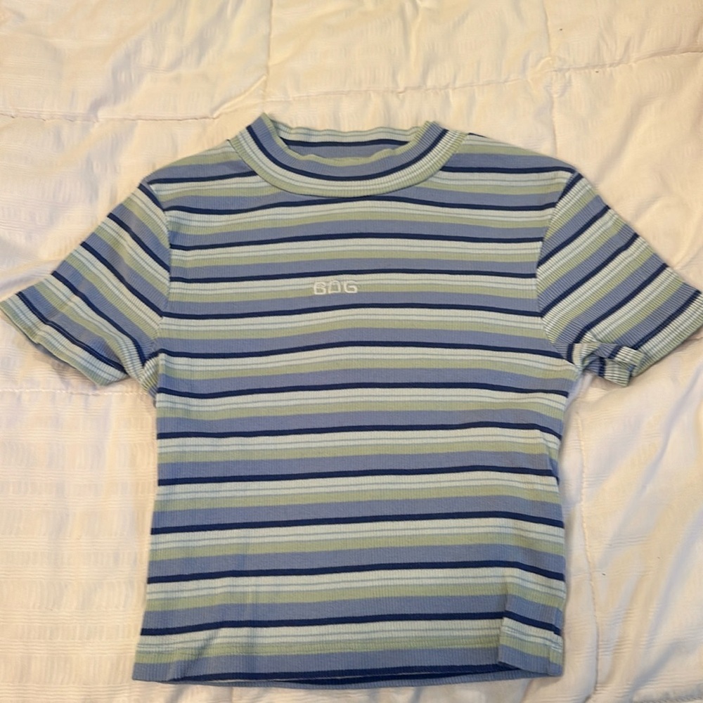 Urban Outfitters blue striped top, Size: S